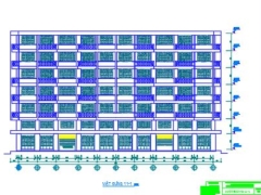 Bản vẽ nhà chung cư 7 tầng 36.4x20m