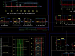 Bản vẽ nhà dân công nhân tòa nhà công trường