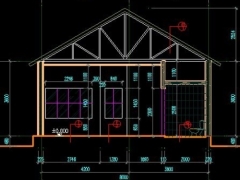 Bản vẽ nhà ở dụng 8mx15.5m (bản vẽ kiến trúc và kết cấu)