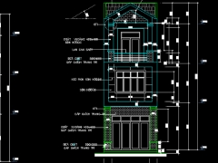 Bản vẽ Nhà phố 3 tầng 5x18m Full kiến trúc, kết cấu, dự toán thống kê thép
