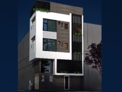 Bản vẽ nhà phố 5 tầng 3.4x7.23m ( kiến trúc)