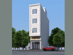 Bản vẽ Nhà phố kết hợp căn hộ cho thuê 4 tầng + lửng + tum thang 4.5x19.4m (full hồ sơ thi công kiến trúc, kết cấu, điện nước)