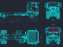 Bản vẽ ô tô sát xi tải ISUZU FVM FVM60TE5