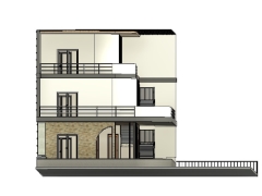 Bản vẽ revit file phối cảnh cửa hàng cà phê