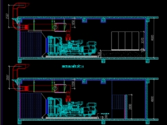 Bản Vẽ Shopdrawing Bố Trí Phòng Máy Phát Điện