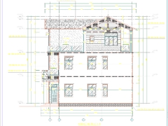 Bản vẽ thi công biệt thự 3 tầng 9.2x12.04m đầy đủ (kiến trúc và kết cấu)