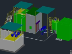 Bản vẽ thiết kế 3D, P&ID, PFD, chi tiết tank, bồn bể... cho khu xử lý nước thải 