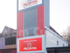 Bản vẽ thiết kế biển hiệu khung quảng cáo Prudential