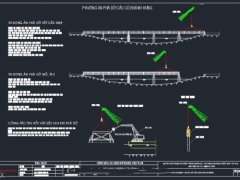 Bản vẽ thiết kế biện pháp thi công phá đỡ cầu cũ