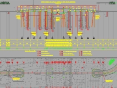 Bản vẽ thiết kế cầu 11 nhịp nhịp chính dàn bailey L=33m nhịp dẫn I18m
