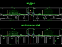 Bản vẽ thiết kế cầu giả vòm giản đơn 1 nhịp L=36m gồm 2 đơn nguyên