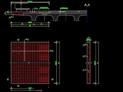 Bản vẽ thiết kế cầu dầm T bê tông cốt thép thường 3 nhịp sơ đồ 2 x 12m + 9m (Full)
