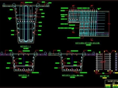 Bản vẽ thiết kế cấu tạo cầu dầm super T có bảng tính excel chi tiết

