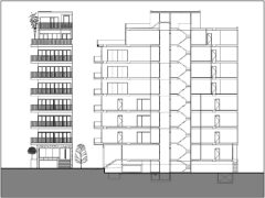 Bản vẽ thiết kế chung cư mini 9 tầng 1 bán hầm 6.9x27m