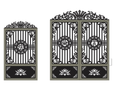 Bản vẽ thiết kế cnc cổng chùa 2 cánh và 1 cánh đẹp