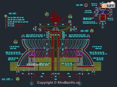 Bản vẽ thiết kế Đài Phun Nước lục giác autocad