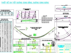 Bản vẽ thiết kế đồ án tốt nghiệp chuyên ngành đường bộ thiết kế Đường cấp 3 đồng bằng chi tiết