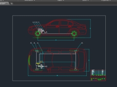 Bản vẽ thiết kế hệ thống phanh có ABS trên xe con