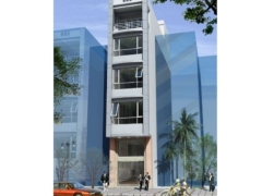 Bản vẽ thiết kế kiến trúc nhà phố 5 tầng với diện tích 4.2x17.7m