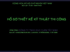 Bản vẽ thiết kế kỹ thuật thi công công ty TNHH Kuo Yuen Tây Ninh chi tiết