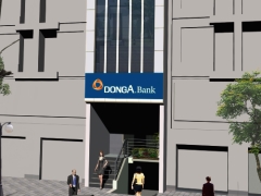 Bản vẽ thiết kế ngân hàng Đông Á Bank Văn phòng 4 tầng (+1 bán hầm) kích thước 4.1x19.6m.