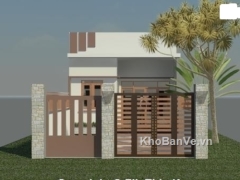 Bản vẽ thiết kế nhà 1 tầng KT 4.6x17m kinh phí 300tr tại Gia Lai File Ảnh