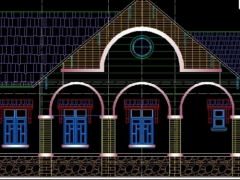 Bản vẽ thiết kế nhà cấp 4 mái thái gồm bản vẽ kết cấu kiến trúc điện nước dự toán