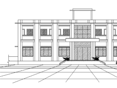 Bản vẽ thiết kế nhà nghỉ dưỡng 2 tầng 9.2x25.2m (file autocad, PDF dự toán)