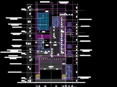 Bản vẽ thiết kế nha phố 3 tầng kích thước 6x16.4m file cad kiến trúc