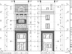 Bản vẽ thiết kế nhà phố 5 tầng 5x16m mặt tiền bao gồm tính toán điện nước