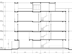 Bản vẽ thiết kế nhà phố 5 tầng kiến trúc hiện đại 4x17m mặt tiền