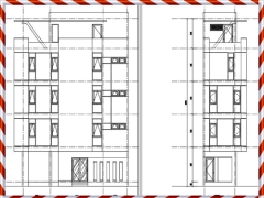 Bản vẽ thiết kế nhà phố 5 tầng lô góc 2 mặt tiền 3.3x10.6m