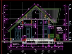 Bản vẽ  thiết kế nhà quản lý 450m2 diện tích thiết kế 8.9x19.5m kiến trúc và nội thất full