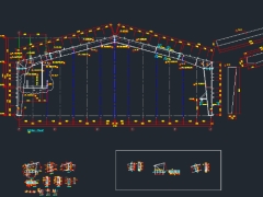 Bản vẽ thiết kế nhà xưởng công nghiệp 21.7m