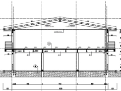 Bản vẽ thiết kế nhà xưởng kết cấu thép nhà kho khung thép tiền chế 2 tầng 16.2x36.2m