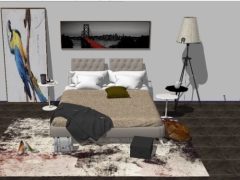 Bản vẽ thiết kế phòng ngủ đẹp 3d sketchup việt nam