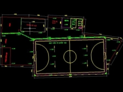 Bản vẽ thiết kế sân bóng đá cỏ nhân tạo chi tiết