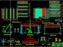 Bản vẽ thiết kế thi công lắp dựng kết cấu thép nhà công nghiệp