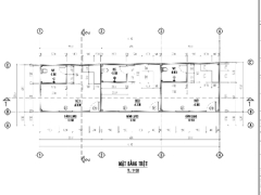 Bản vẽ thiết kế thi công nhà trọ gác lửng kích thước phòng 5.5x4.2m