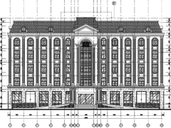 Bản vẽ thiết kế trụ sở làm việc công an thành phố tòa nhà 6 tầng 11.5x40.2m