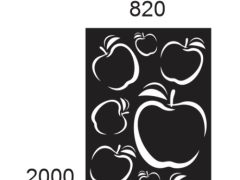 Bản vẽ thiết kế vách cnc hình quả táo cực đẹp