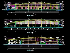 Bản vẽ thiết kế Xưởng Dệt đầy đủ Kiến Trúc, Kết Cấu, ME và Thuyết Minh