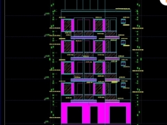 Bản vẽ tòa nhà chung cư mini 5 tầng kích thước thiết kế 9.7x10.2m (full kiến trúc, kết cấu)