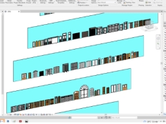 Bản vẽ tổng hợp family cửa đi revit