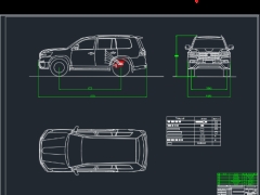 Bản vẽ tổng thể Xe Toyota Land Cruiers 2016