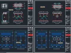 Bản vẽ trạm biến áp khô có tủ điện bảo vệ máy biến áp 24kV