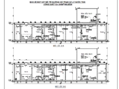 Bản vẽ trạm xử lý nước thải khu dân cư 345m3