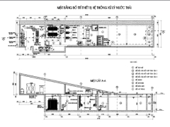 Bản vẽ trạm xử lý nước thải ngân hàng 210m3