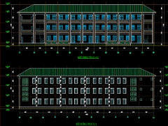 Bản vẽ trường THCS 3 tầng đầy đủ