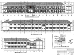 Bản vẽ trường tiểu học Phú Thành A2
